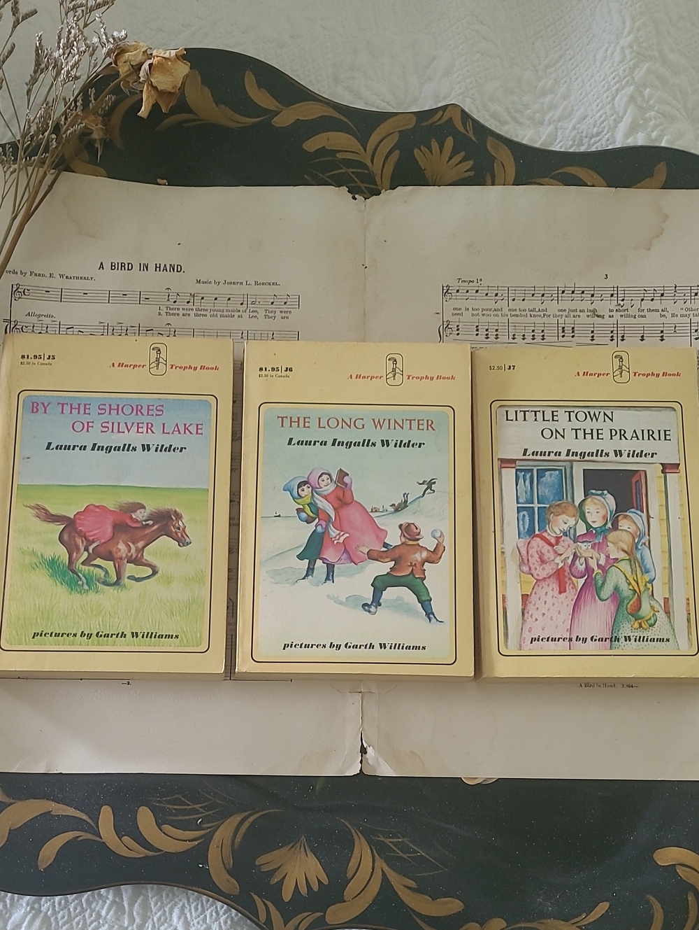 Set Of Three Little House On The Prairie Books, 1971, Laura Ingalls Wilder